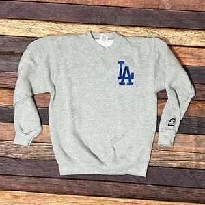 Los Angeles Dodgers Vintage Boys Youth Kids Starter MLB Baseball Sweatshirt